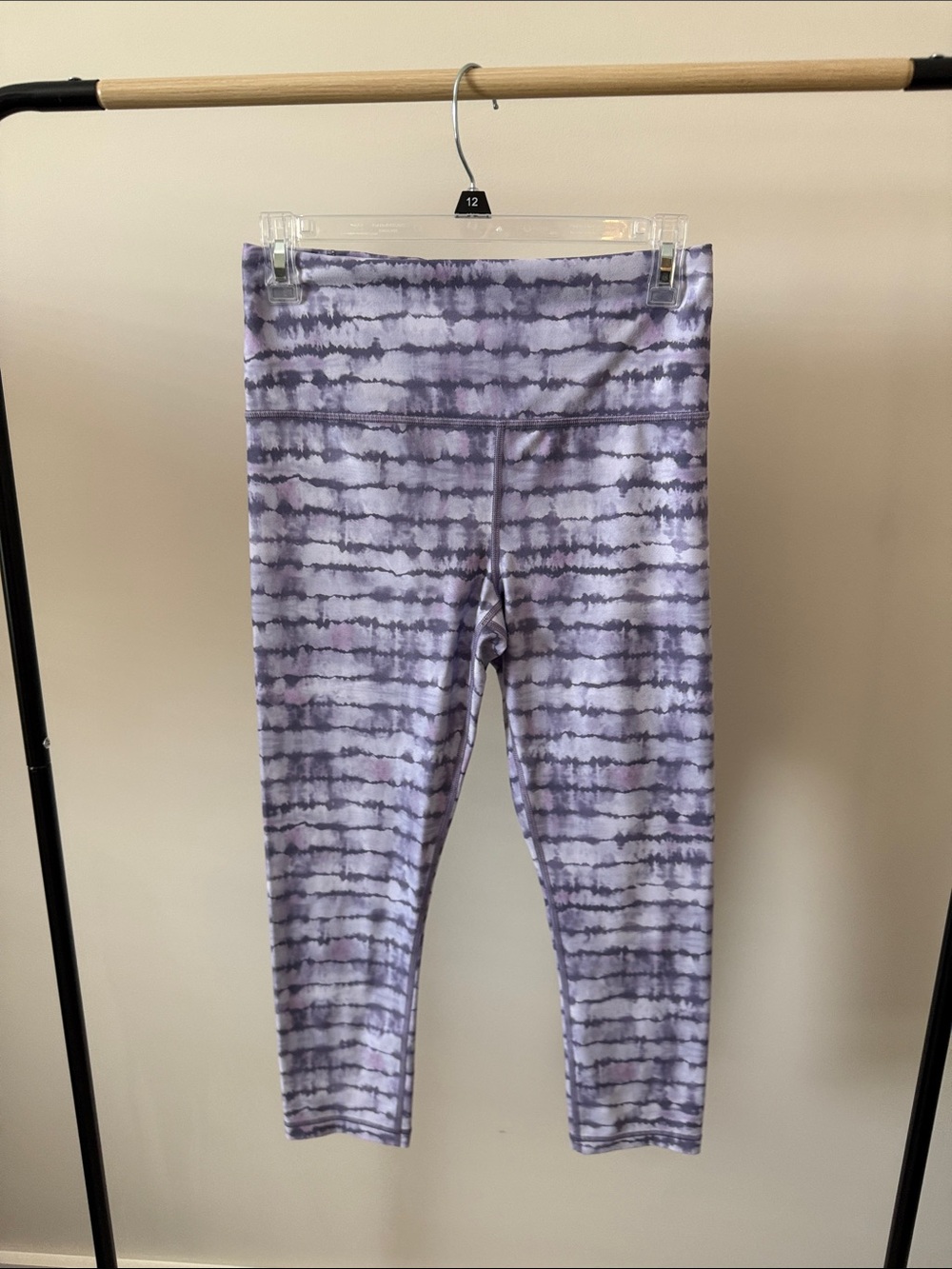Athleta Lavender Tie-Dye Active Leggings